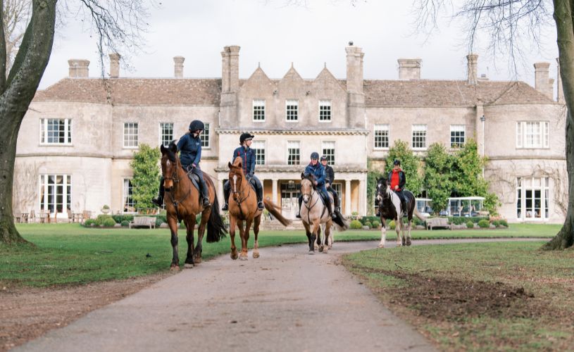 Horseriding at Lucknam Park